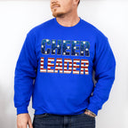 Cheerleader US Flag Design - Cheerleader Unisex Crewneck T-Shirt Sweatshirt Hoodie
