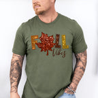 Fall Vibes Leaf - Fall Unisex Crewneck T-Shirt Sweatshirt Hoodie