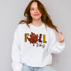 Fall Vibes Leaf - Fall Unisex Crewneck T-Shirt Sweatshirt Hoodie