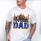 Football Dad Flames Design - Football Unisex Crewneck T-Shirt Sweatshirt Hoodie