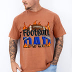 Football Dad Flames Design - Football Unisex Crewneck T-Shirt Sweatshirt Hoodie