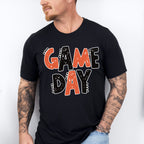 Black And Orange Game Day Design - Game Day Unisex Crewneck T-Shirt Sweatshirt Hoodie