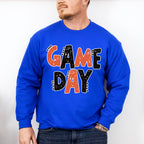 Black And Orange Game Day Design - Game Day Unisex Crewneck T-Shirt Sweatshirt Hoodie