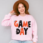 Black And Orange Game Day Design - Game Day Unisex Crewneck T-Shirt Sweatshirt Hoodie