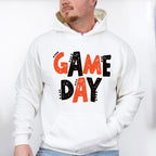Black And Orange Game Day Design - Game Day Unisex Crewneck T-Shirt Sweatshirt Hoodie