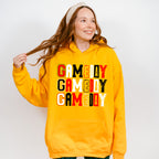 Red Black And White Gameday Design - Game Day Unisex Crewneck T-Shirt Sweatshirt Hoodie