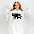US Flag Hockey Player Design - Hockey Unisex Crewneck T-Shirt Sweatshirt Hoodie