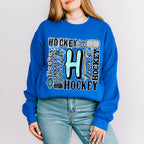 Hockey H Doodles - Hockey Unisex Crewneck T-Shirt Sweatshirt Hoodie