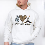 Peace Love Hockey - Hockey Unisex Crewneck T-Shirt Sweatshirt Hoodie