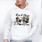 Rise And Shine It's Hockey Time - Hockey Unisex Crewneck T-Shirt Sweatshirt Hoodie