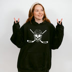 Skull Hockey Design - Hockey Unisex Crewneck T-Shirt Sweatshirt Hoodie