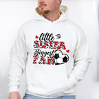 Little Sister Biggest Fan - Soccer Unisex Crewneck T-Shirt Sweatshirt Hoodie