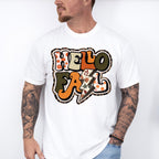 Hello Fall Lightning - Fall Unisex Crewneck T-Shirt Sweatshirt Hoodie