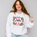 US Flag Lips Design - Soccer Unisex Crewneck T-Shirt Sweatshirt Hoodie