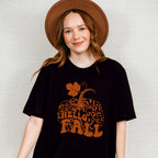 Hello Fall Pumpkin - Fall Unisex Crewneck T-Shirt Sweatshirt Hoodie