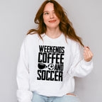 Weekends Coffee And Soccer - Soccer Unisex Crewneck T-Shirt Sweatshirt Hoodie