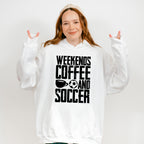 Weekends Coffee And Soccer - Soccer Unisex Crewneck T-Shirt Sweatshirt Hoodie