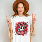 Soccer Mama Leopard Background Design - Soccer Unisex Crewneck T-Shirt Sweatshirt Hoodie