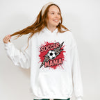 Soccer Mama Leopard Background Design - Soccer Unisex Crewneck T-Shirt Sweatshirt Hoodie