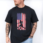 Us Flag Soccer Player Silhouette Design - Soccer Unisex Crewneck T-Shirt Sweatshirt Hoodie