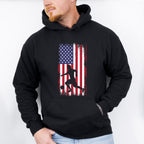 Us Flag Soccer Player Silhouette Design - Soccer Unisex Crewneck T-Shirt Sweatshirt Hoodie