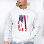 Us Flag Soccer Player Silhouette Design - Soccer Unisex Crewneck T-Shirt Sweatshirt Hoodie