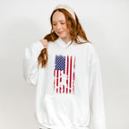Us Flag Soccer Player Silhouette Design - Soccer Unisex Crewneck T-Shirt Sweatshirt Hoodie