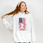 Us Flag Soccer Player Silhouette Design - Soccer Unisex Crewneck T-Shirt Sweatshirt Hoodie