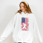 Us Flag Soccer Player Silhouette Design - Soccer Unisex Crewneck T-Shirt Sweatshirt Hoodie