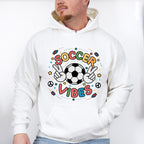 Soccer Vibes Peace Sign Soccer Ball Design - Soccer Unisex Crewneck T-Shirt Sweatshirt Hoodie