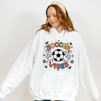 Soccer Vibes Peace Sign Soccer Ball Design - Soccer Unisex Crewneck T-Shirt Sweatshirt Hoodie