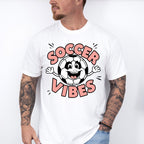 Soccer Vibes Smiley Soccer Ball Design - Soccer Unisex Crewneck T-Shirt Sweatshirt Hoodie