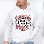 Soccer Vibes Smiley Soccer Ball Design - Soccer Unisex Crewneck T-Shirt Sweatshirt Hoodie