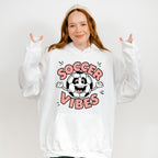 Soccer Vibes Smiley Soccer Ball Design - Soccer Unisex Crewneck T-Shirt Sweatshirt Hoodie