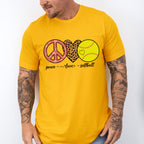 Peace Love Softball - Softball Unisex Crewneck T-Shirt Sweatshirt Hoodie