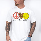 Peace Love Softball - Softball Unisex Crewneck T-Shirt Sweatshirt Hoodie