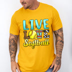 Live Love Softball - Softball Unisex Crewneck T-Shirt Sweatshirt Hoodie