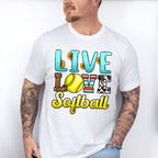 Live Love Softball - Softball Unisex Crewneck T-Shirt Sweatshirt Hoodie