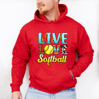 Live Love Softball - Softball Unisex Crewneck T-Shirt Sweatshirt Hoodie