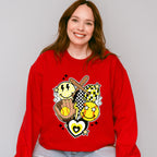 Softball Doodles Design - Softball Unisex Crewneck T-Shirt Sweatshirt Hoodie