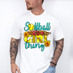 Softball It's A Girl Thing - Softball Unisex Crewneck T-Shirt Sweatshirt Hoodie