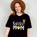 Softball Mom Bats Design - Softball Unisex Crewneck T-Shirt Sweatshirt Hoodie