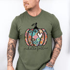 Hello Fall Heart Pumpkin - Fall Unisex Crewneck T-Shirt Sweatshirt Hoodie