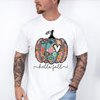 Hello Fall Heart Pumpkin - Fall Unisex Crewneck T-Shirt Sweatshirt Hoodie