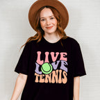 Live Love Tennis - Tennis Unisex Crewneck T-Shirt Sweatshirt Hoodie