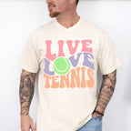 Live Love Tennis - Tennis Unisex Crewneck T-Shirt Sweatshirt Hoodie