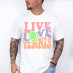 Live Love Tennis - Tennis Unisex Crewneck T-Shirt Sweatshirt Hoodie