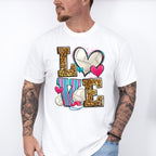LOVE Leopard Design - Volleyball Unisex Crewneck T-Shirt Sweatshirt Hoodie