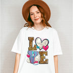 LOVE Leopard Design - Volleyball Unisex Crewneck T-Shirt Sweatshirt Hoodie