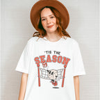 Tis The Season Volleyball Serving Design - Volleyball Unisex Crewneck T-Shirt Sweatshirt Hoodie